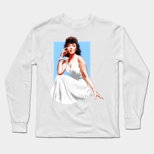 Ida Lupino - An illustration by Paul Cemmick Long Sleeve T-Shirt